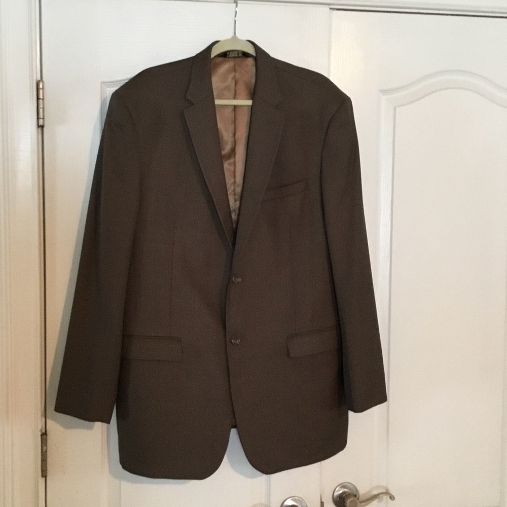 Men's Brown Notch Lapel Blazer